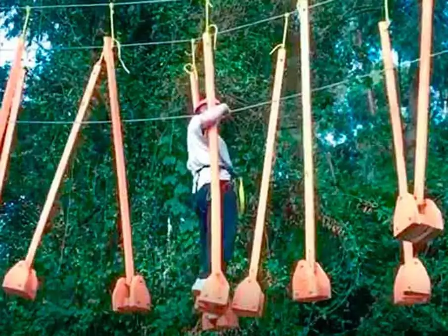 Ziplining course near Lake Bunyonyi