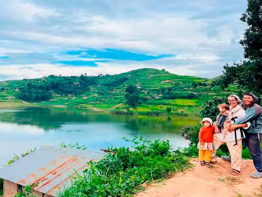 Homestead visit near Lake Bunyonyi
