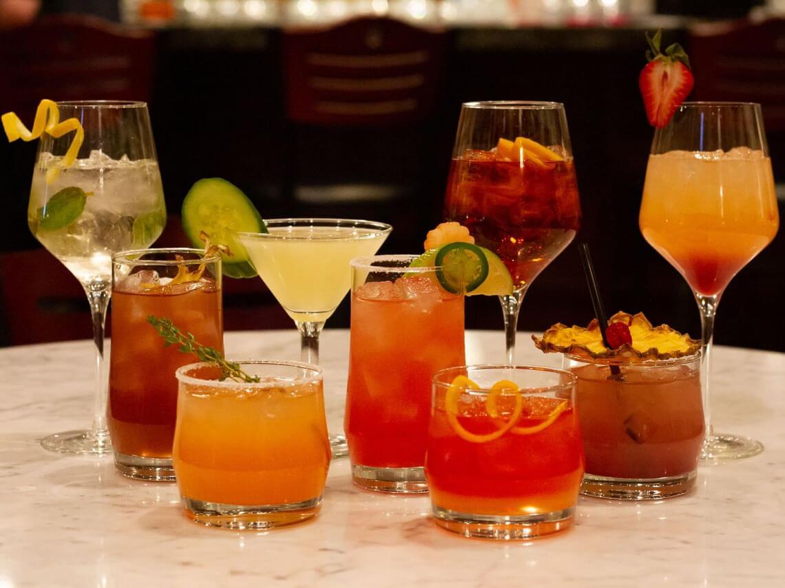 Signature cocktail served at the resort bar